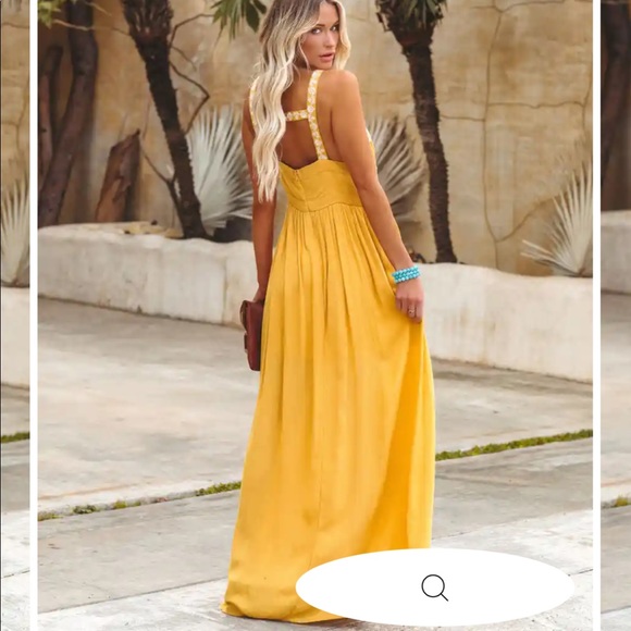 VICI CLUB TROPICANA EMBROIDERED MAXI DRESS - Picture 5 of 7